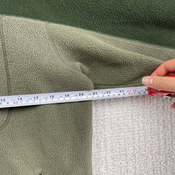 VTG Mountain Equipment Co-op Polar Fleece Zip Up Retro 90s Forest Green Wom XL - Picture 8 of 16
